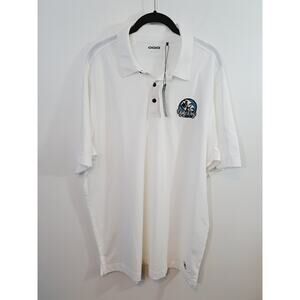 Ogio New! Men's White Embroidered Ugly Dog Distillery Polo In Size Xl